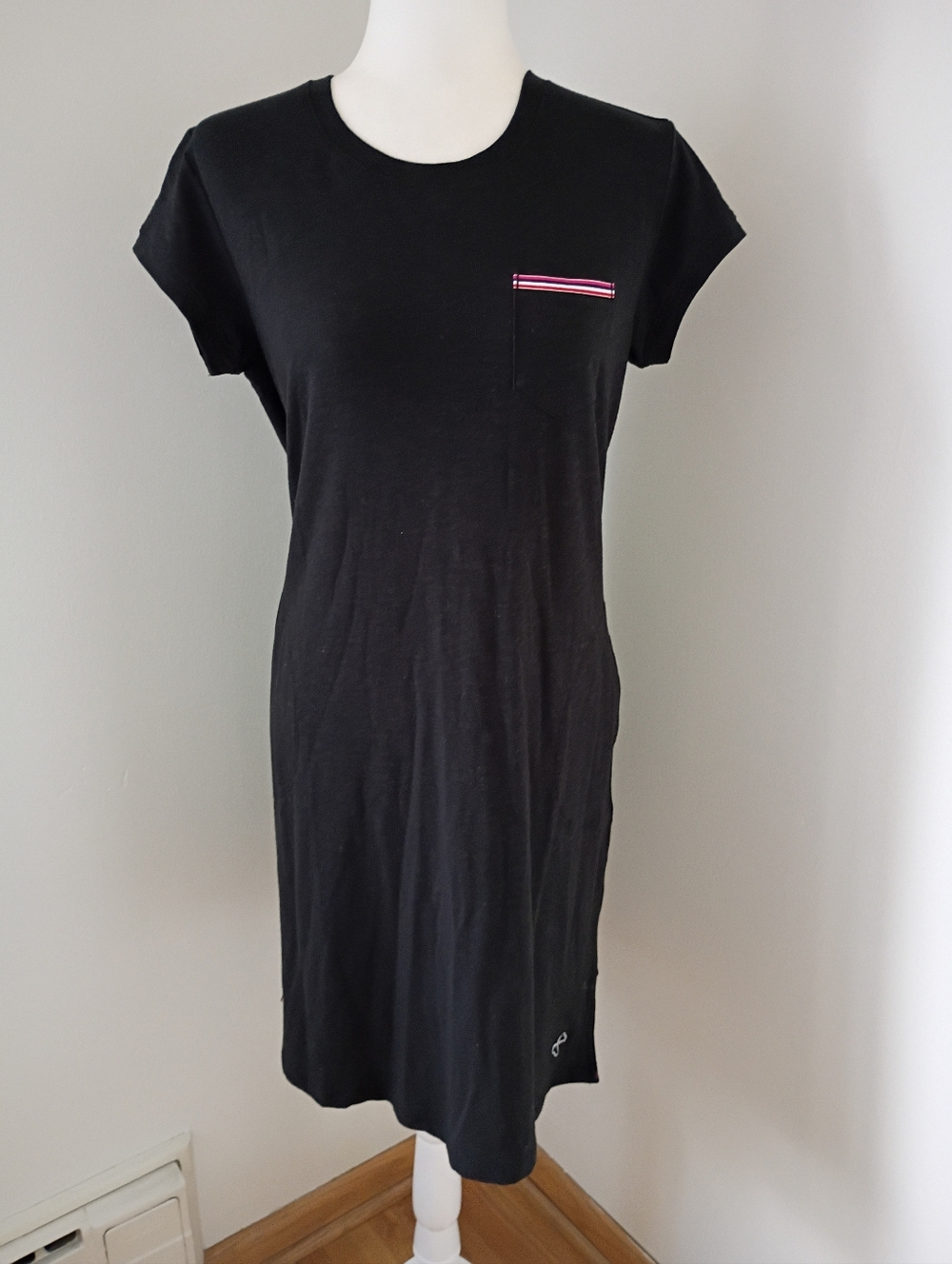 Krimson Klover Black T-Shirt Dress Size Medium